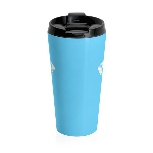 skiing inspired travel mug