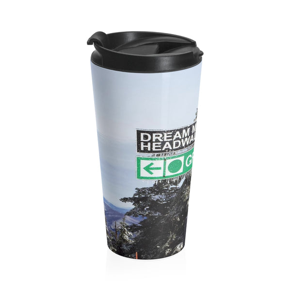 skiing inspired travel mug