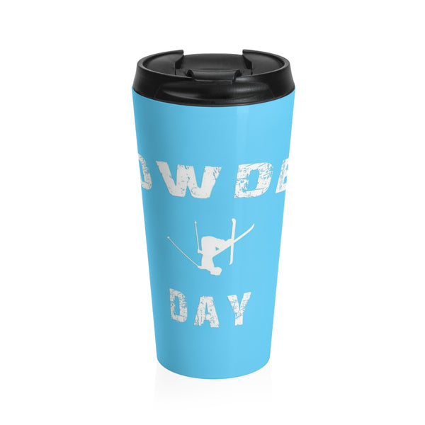 skiing inspired travel mug