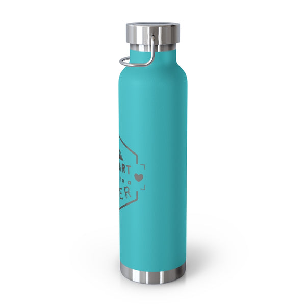 My Heart belongs to a Skier, Vacuum Insulated Bottle, Skiing Bottle, Skier Gifts