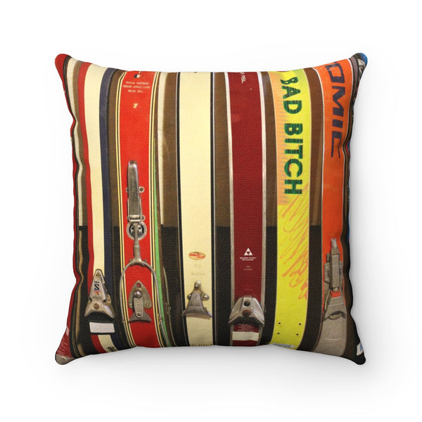 Skis and Bindings - Throw Pillow