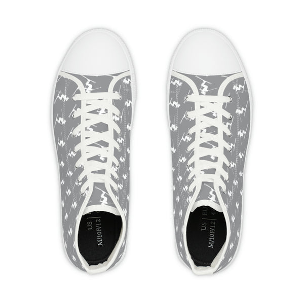 Skiers Gray - Men's High Top Sneakers