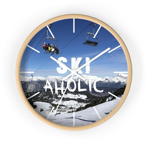 Wall clock - SkiAholic