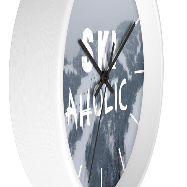 Wall Clock - Ski Aholic