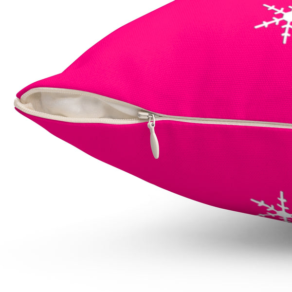 Gone Skiing Pink - Decorative Pillow