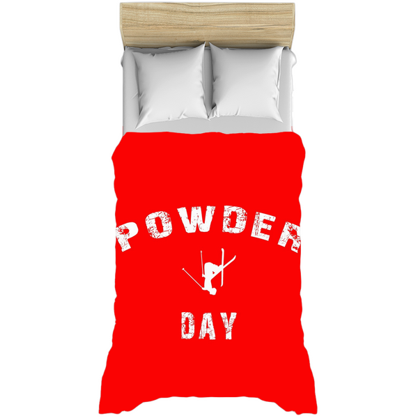 Powder Day Red - Duvet Cover