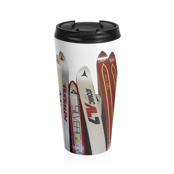 skiing inspired travel mug