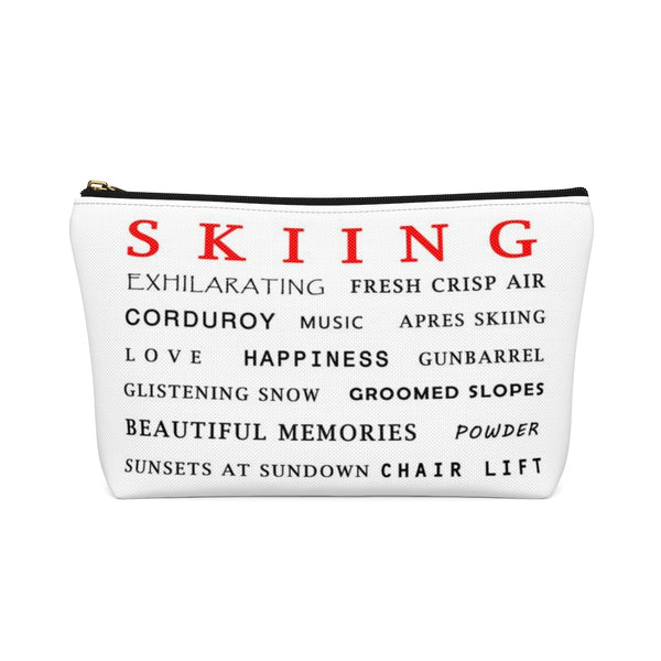 Skiing Memories - Accessory Pouch w T-bottom