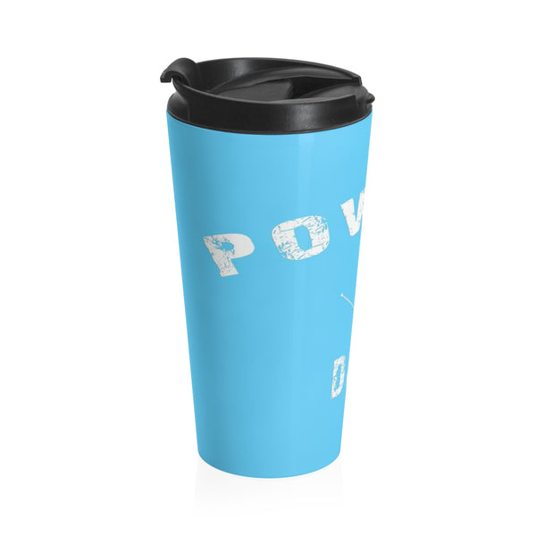 skiing inspired travel mug