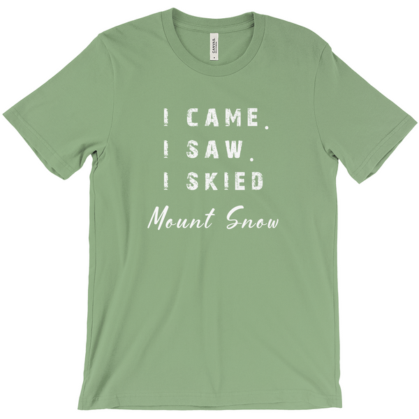 I came I saw I skied Mount Snow - T-Shirt