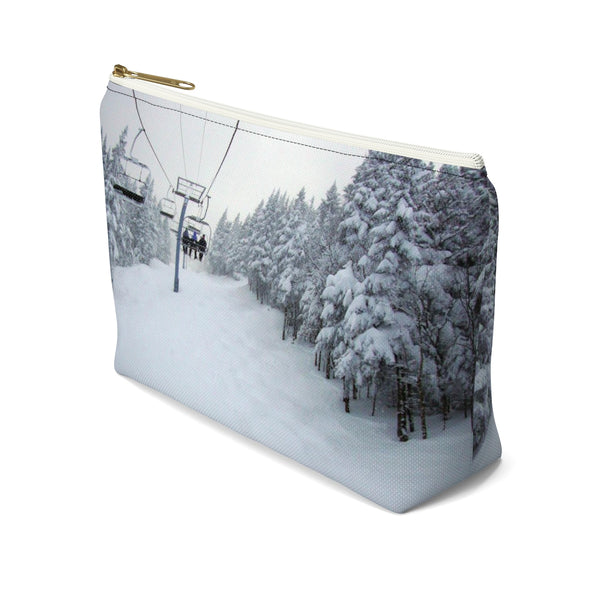 Chair Lift Vermont - Accessory Pouch w T-bottom