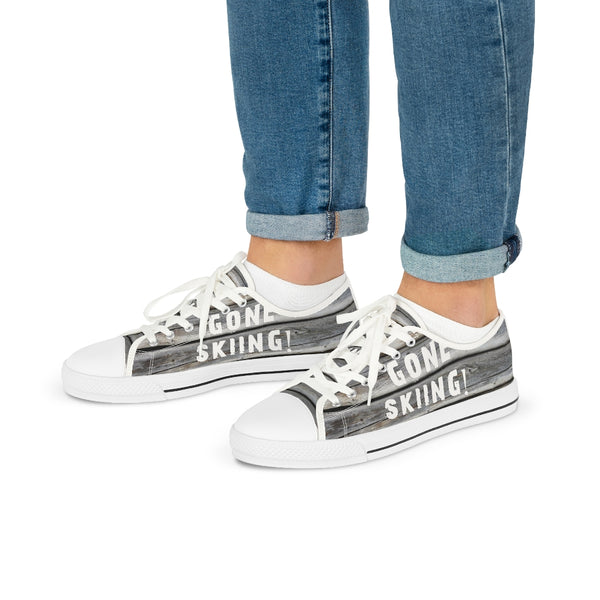 Gone Skiing - Men's Low Top Sneakers