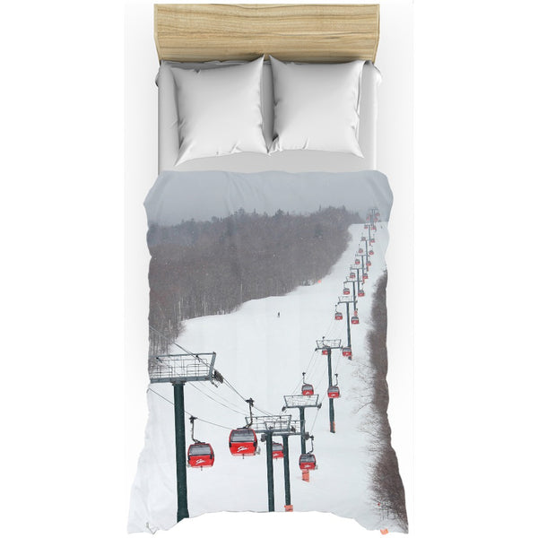 Stowe Mountain Gondola - Duvet Cover