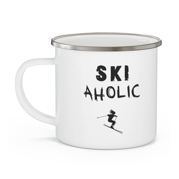 Ski Aholic - Enamel Camping Mug