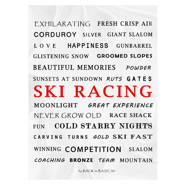 Ski Racing - Throw Blanket