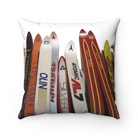 Skis - Throw Pillow