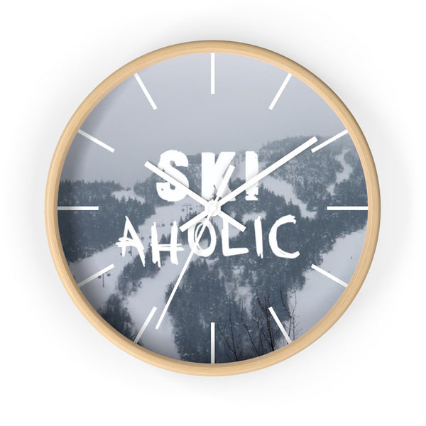 Wall Clock - Ski Aholic