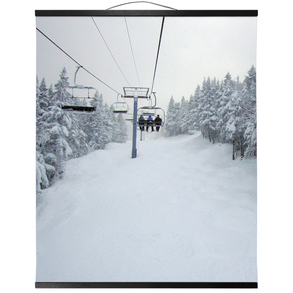 Hanging Canvas Print - Chair Lift Vermont