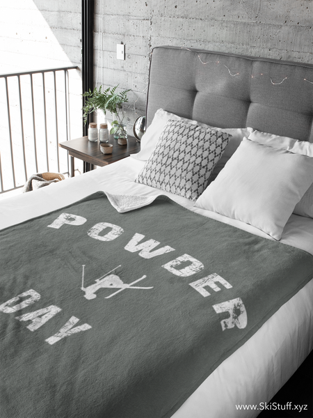 Fleece Blanket - Powder Day Gray