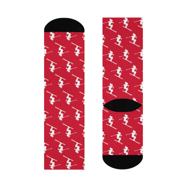 Skiers Red - Crew Socks