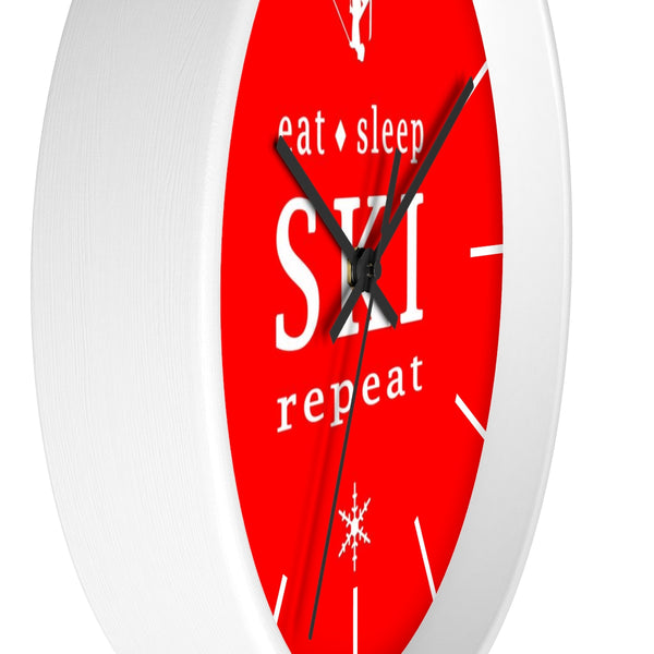 Wall clock - Eat Sleep SKI Repeat