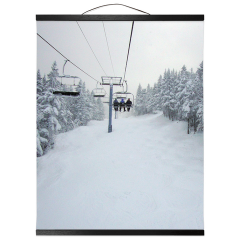 Hanging Canvas Print - Chair Lift Vermont