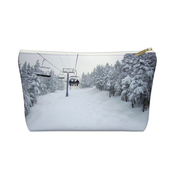 Chair Lift Vermont - Accessory Pouch w T-bottom