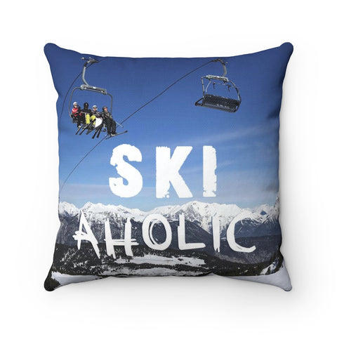 SkiAholic - Throw Pillow