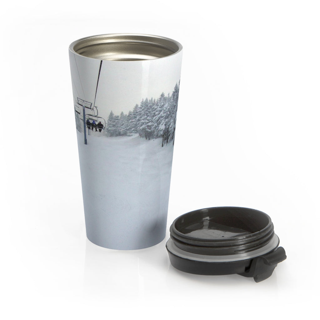 Stainless Steel Travel Mug - Chair Lift Vermont