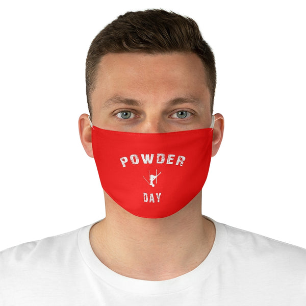 Powder Day Red - Fabric Face Mask