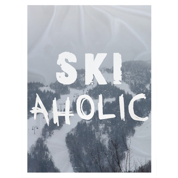 Ski Aholic - Throw Blanket