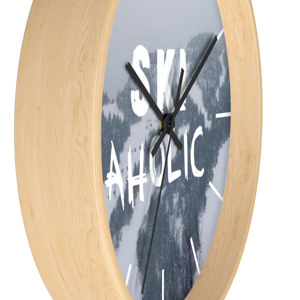 Wall Clock - Ski Aholic