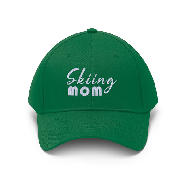 Skiing Mom - Unisex Twill Hat