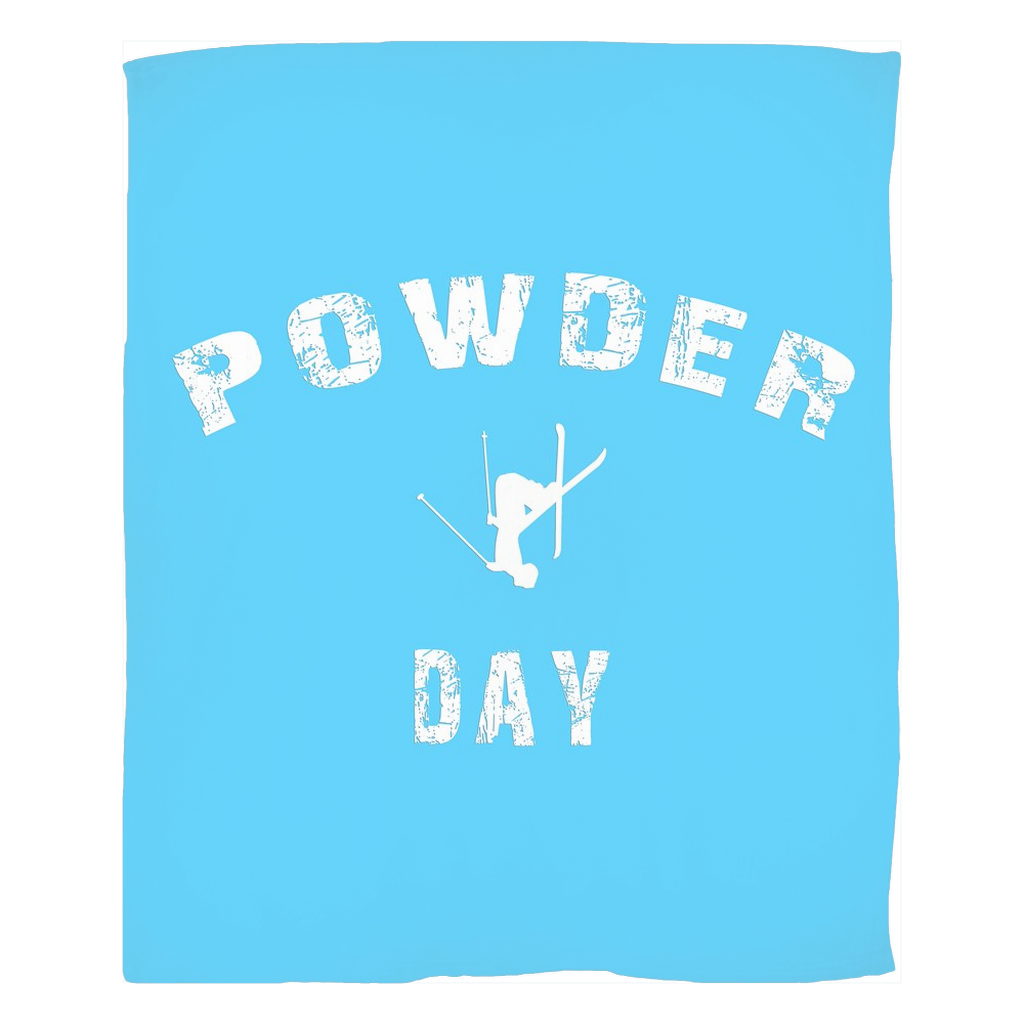Fleece Blanket - Powder Day Light Blue