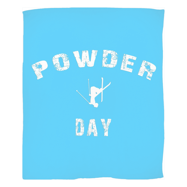 Fleece Blanket - Powder Day Light Blue