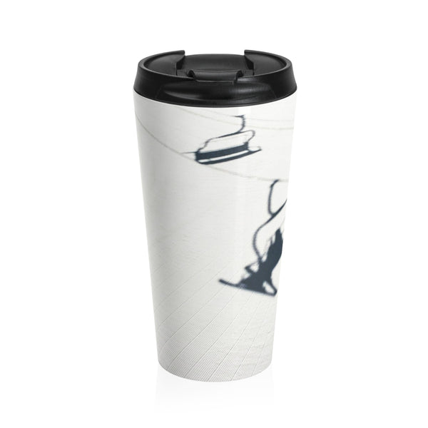 skiing inspired travel mug