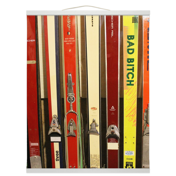 Hanging Canvas Print - Skis and Bindings