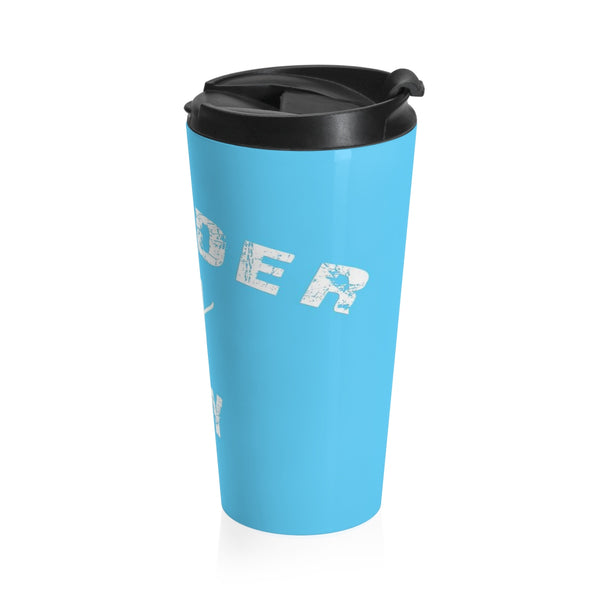 skiing inspired travel mug