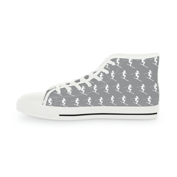 Skiers Gray - Men's High Top Sneakers