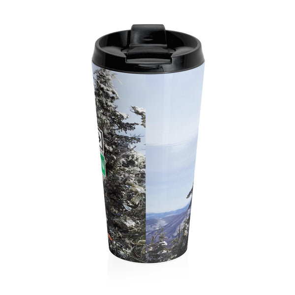 skiing inspired travel mug