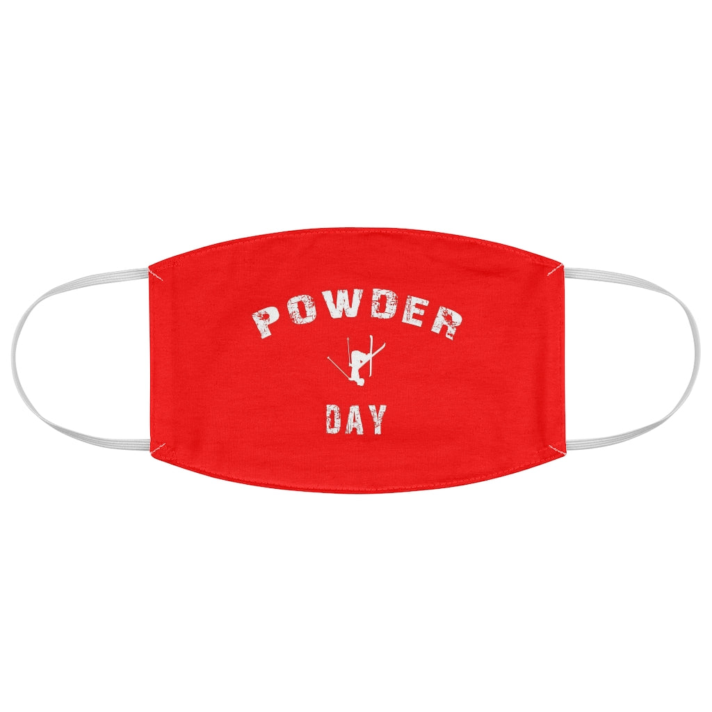 Powder Day Red - Fabric Face Mask
