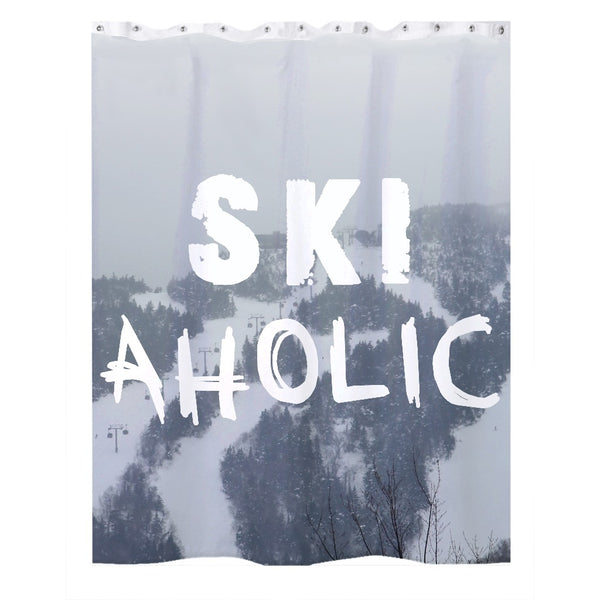 Ski Aholic - Shower Curtain