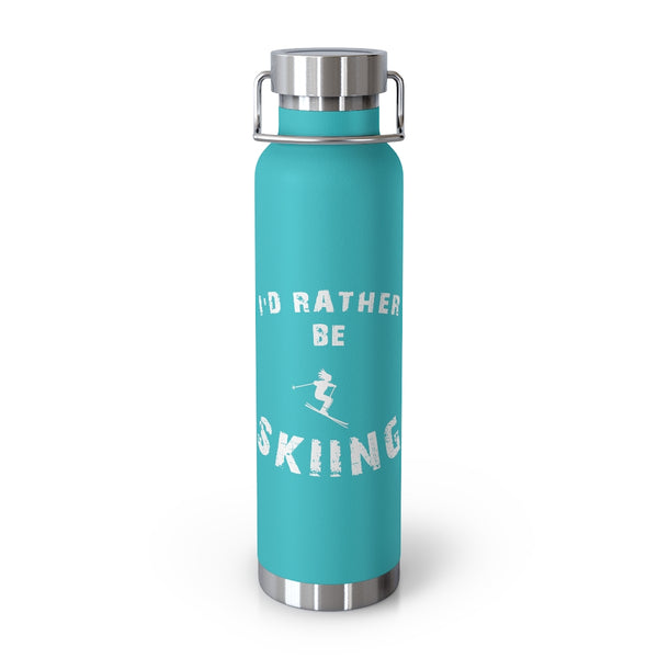 I'd rather be Skiing, Vacuum Insulated Bottle, Skiing Bottle, Skier Gifts