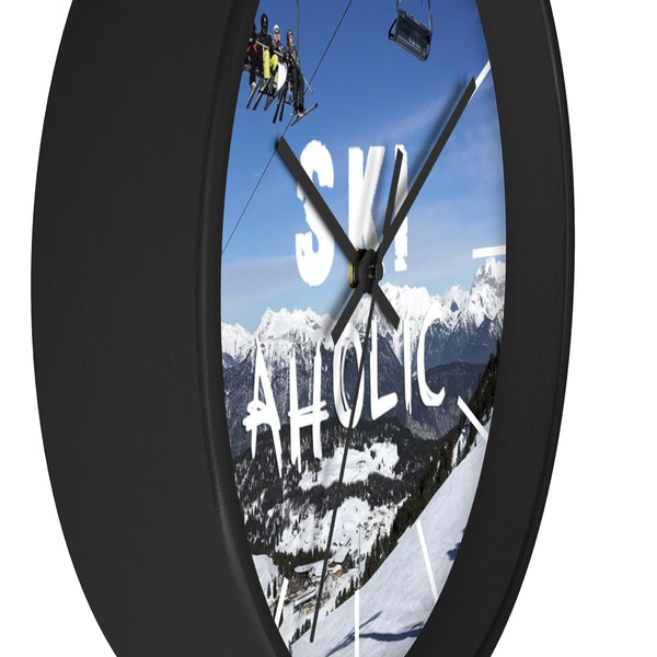 Wall clock - SkiAholic