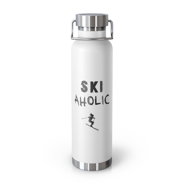 Ski Aholic Vacuum Insulated Bottle, Skiing Bottle, Skier Gifts