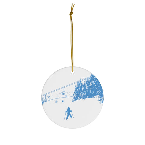 Little Skiere - Round Ceramic Ornament