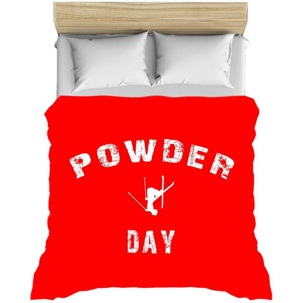 Powder Day Red - Duvet Cover