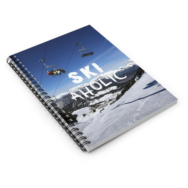 Ski Aholic - Spiral Notebook