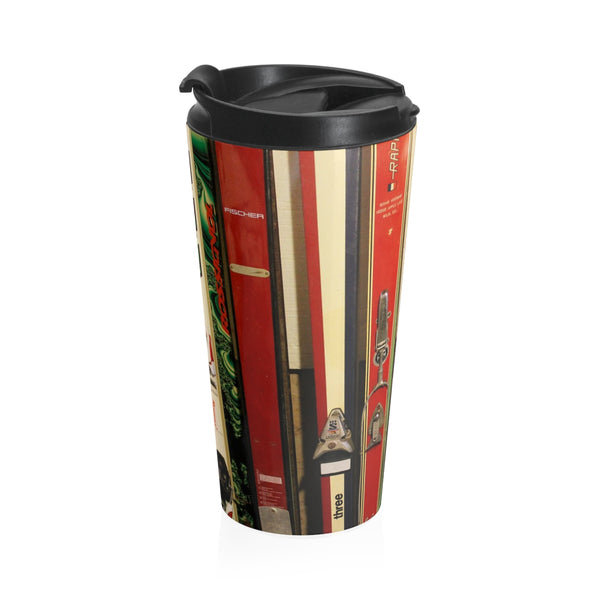 skiing inspired travel mug