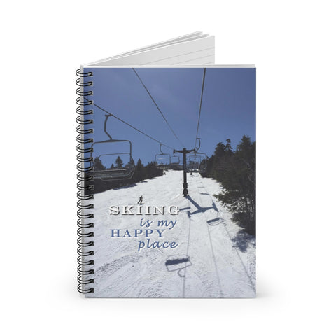 skiing inspired notebook